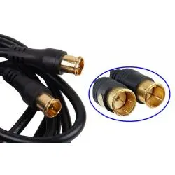 Cables de Video,Cable Coaxial A Presion 3 Metros Conector F Tv Decodificador