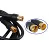 Cables de Video,Cable Coaxial A Presion 3 Metros Conector F Tv Decodificador