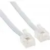 Cables y Accesorios,Cable Rj11 Macho 5 Metros Para Telefono Red Fija A Pared