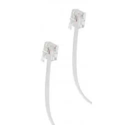 Cables y Accesorios,Cable Rj11 Macho 5 Metros Para Telefono Red Fija A Pared
