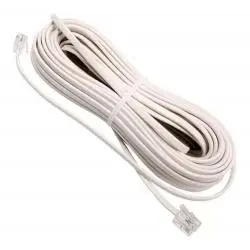 Cables y Accesorios,Cable Rj11 Macho 5 Metros Para Telefono Red Fija A Pared