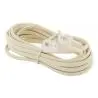 Cables y Accesorios,Cable Rj11 Macho 5 Metros Para Telefono Red Fija A Pared