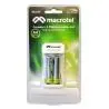 Cargadores de Pilas (Con y sin Pilas),Cargador De Pilas Recargables Aaa Aa Baterias 9v Cable Usb - Macrotel MW228