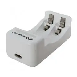 Cargadores de Pilas (Con y sin Pilas),Cargador De Pilas Recargables Aaa Aa Baterias 9v Cable Usb - Macrotel MW228