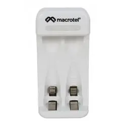 Cargadores de Pilas (Con y sin Pilas),Cargador De Pilas Recargables Aaa Aa Baterias 9v Cable Usb - Macrotel MW228