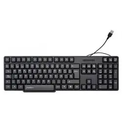 Teclados,Teclado Alambrico Cable Conector Usb TV Pc Notebook Oficina - FDK689