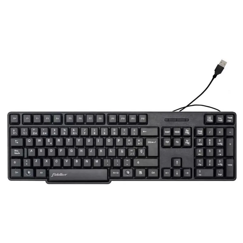 Teclados,Teclado Alambrico Cable Conector Usb TV Pc Notebook Oficina - FDK689