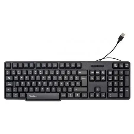 Teclados,Teclado Alambrico Cable Conector Usb TV Pc Notebook Oficina - FDK689