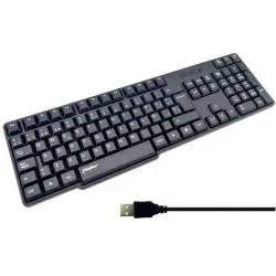 Teclados,Teclado Alambrico Cable Conector Usb TV Pc Notebook Oficina - FDK689