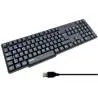 Teclados,Teclado Alambrico Cable Conector Usb TV Pc Notebook Oficina - FDK689