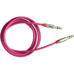 Cables de Audio,Cable Audio Auxiliar Rosado Plug Jack 3.5mm 1x1 Rosa Pink - FDA002P