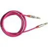 Cables de Audio,Cable Audio Auxiliar Rosado Plug Jack 3.5mm 1x1 Rosa Pink - FDA002P