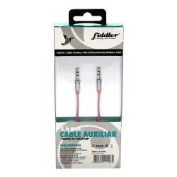Cables de Audio,Cable Audio Auxiliar Rosado Plug Jack 3.5mm 1x1 Rosa Pink - FDA002P