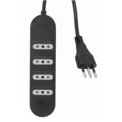Alargador y Zapatillas electricas,Alargador Extension De Corriente Enchufe Multiple 3 Metros - ME204B