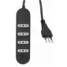 Alargador y Zapatillas electricas,Alargador Extension De Corriente Enchufe Multiple 3 Metros - ME204B