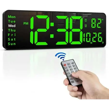 Relojes,Cronometro Temporizador Reloj Mural Digital Iluminado Led - 6626x