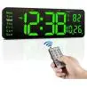 Relojes,Cronometro Temporizador Reloj Mural Luz Led Control Remoto - 6626x