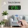 Relojes,Cronometro Temporizador Reloj Mural Luz Led Control Remoto - 6626x