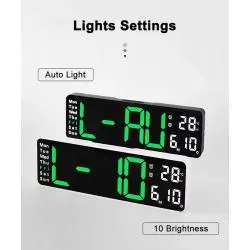 Relojes,Cronometro Temporizador Timer Reloj Mural Pared Luz Led - 6629x