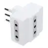 Interruptores y Enchufes,Enchufe Adaptador Triple Toma Corriente Ladron Electrica 10A - ME1103