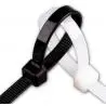 Otros,50x Amarras Plasticas 20 Cm Para Cables Trillaje Blanca Negro