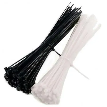 Otros,50x Amarras Plasticas 20 Cm Para Cables Trillaje Blanca Negro