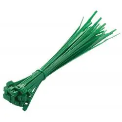 Otros,25x Amarras Plasticas Verde 20 Cm Para Cables Trillaje