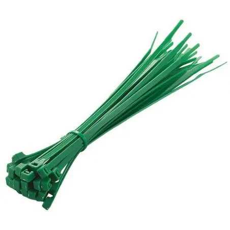 Otros,25x Amarras Plasticas Verde 20 Cm Para Cables Trillaje