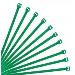 Otros,25x Amarras Plasticas Verde 20 Cm Para Cables Trillaje