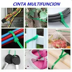 Otros,25x Amarras Plasticas Verde 20 Cm Para Cables Trillaje