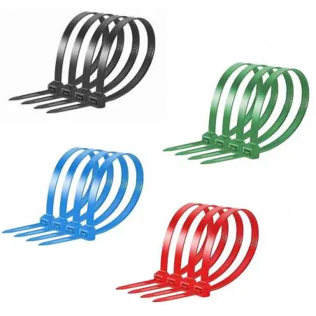 Otros,100 Amarras Plasticas Abrazadera Brida Colores 10 Cm Cables