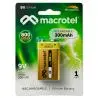 Pilas y Baterias,Bateria 9v Pila Juguetes Tester Control Remoto - MACROTEL