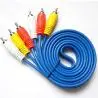 Cables de Audio,Cable RCA Audio Video Macho - Macho A/V 3x3