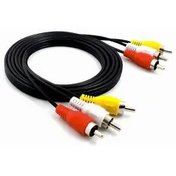 Cables de Audio,Cable RCA Audio Video Macho - Macho A/V 3x3