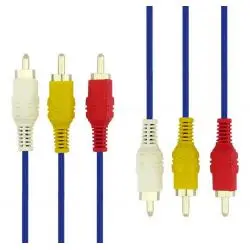 Cables de Audio,Cable RCA Audio Video Macho - Macho A/V 3x3