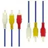 Cables de Audio,Cable RCA Audio Video Macho - Macho A/V 3x3