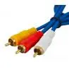 Cables de Audio,Cable RCA Audio Video Macho - Macho A/V 3x3