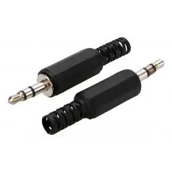 Adaptadores de Audio,Conector Jack Plug Audio 3.5mm Estereo para Soldar Armar