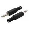 Adaptadores de Audio,Conector Jack Plug Audio 3.5mm Estereo para Soldar Armar