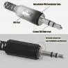 Adaptadores de Audio,Conector Jack Plug Audio 3.5mm Estereo para Soldar Armar