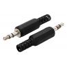 Adaptadores de Audio,3x Conector Jack Plug Audio 3.5mm Estereo para Soldar Armar