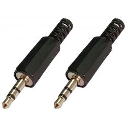 Adaptadores de Audio,3x Conector Jack Plug Audio 3.5mm Estereo para Soldar Armar
