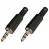 Adaptadores de Audio,3x Conector Jack Plug Audio 3.5mm Estereo para Soldar Armar