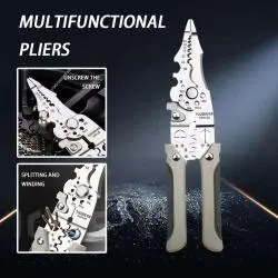 Herramientas Manuales,Alicate Multifuncional Pela Cable Abrazadera Herramienta - Wire stripper