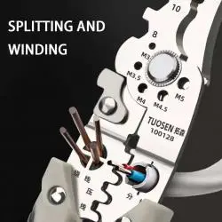 Herramientas Manuales,Alicate Multifuncional Pela Cable Abrazadera Herramienta - Wire stripper