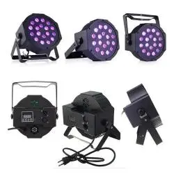 Iluminación de Fiestas,Foco Ultravioleta 18 Led Luz Uv Fiesta Iluminacion Fiesta