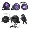 Iluminación de Fiestas,Foco Ultravioleta 18 Led Luz Uv Fiesta Iluminacion Fiesta