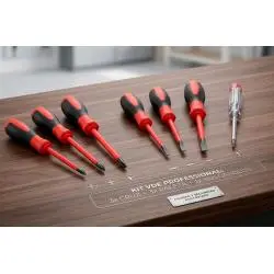 Herramientas Manuales,Set Destornilladores Cruz Paleta Tester Buscador De Polos