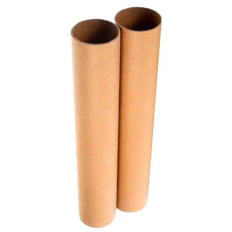 Artículos de Oficina,Pack 2 Tubo Carton Largo Grueso 50 x 5cm Resistente Multiuso