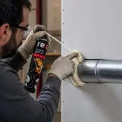 Otros,Espuma Expansiva Rex Ignifuga Poliuretano Aislante Frio Relleno Aislacion Sellante Pu - 750ml